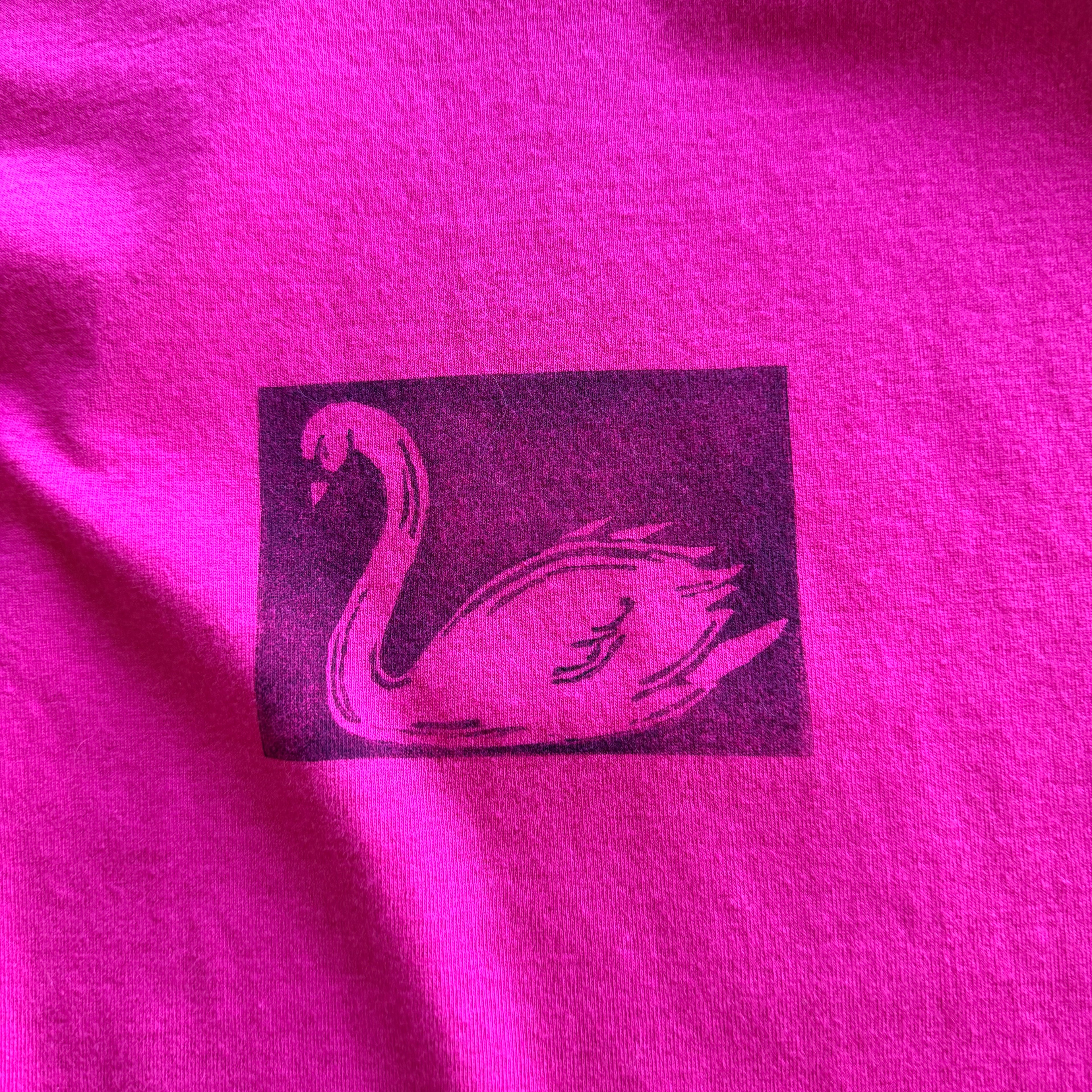 Hot Pink Swan Tanktop