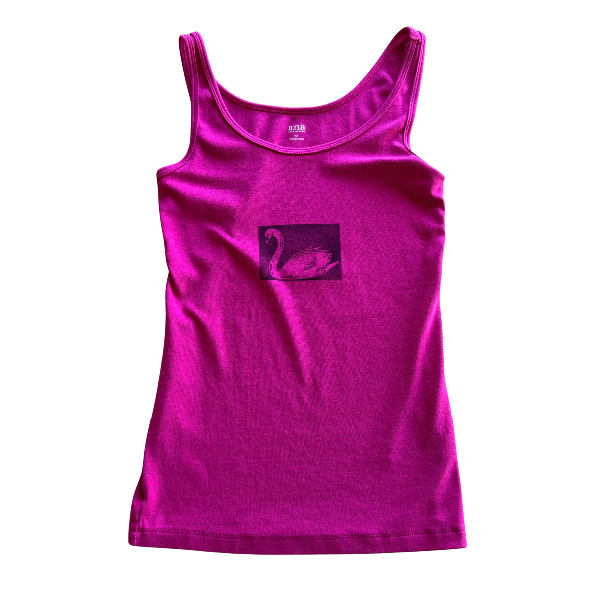 Hot Pink Swan Tanktop
