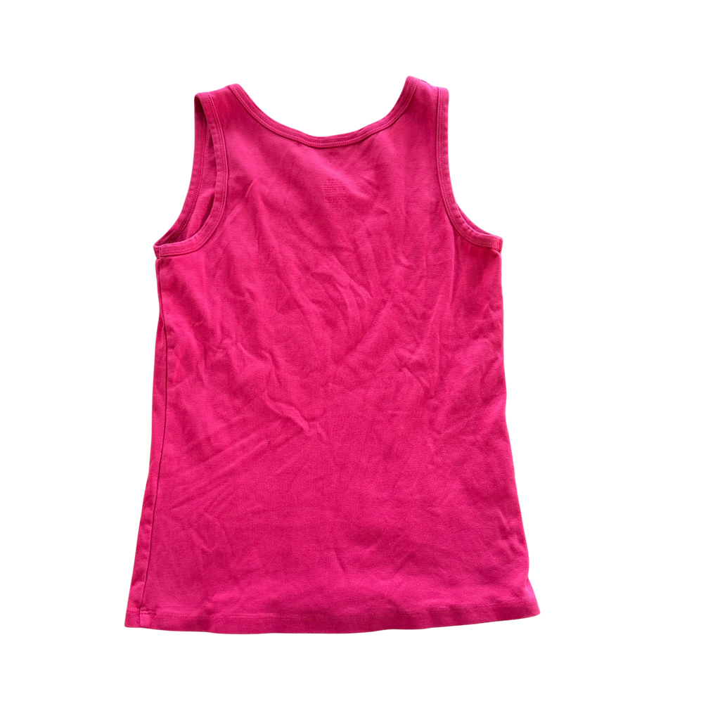 Hot Pink Tile Print Tank Top