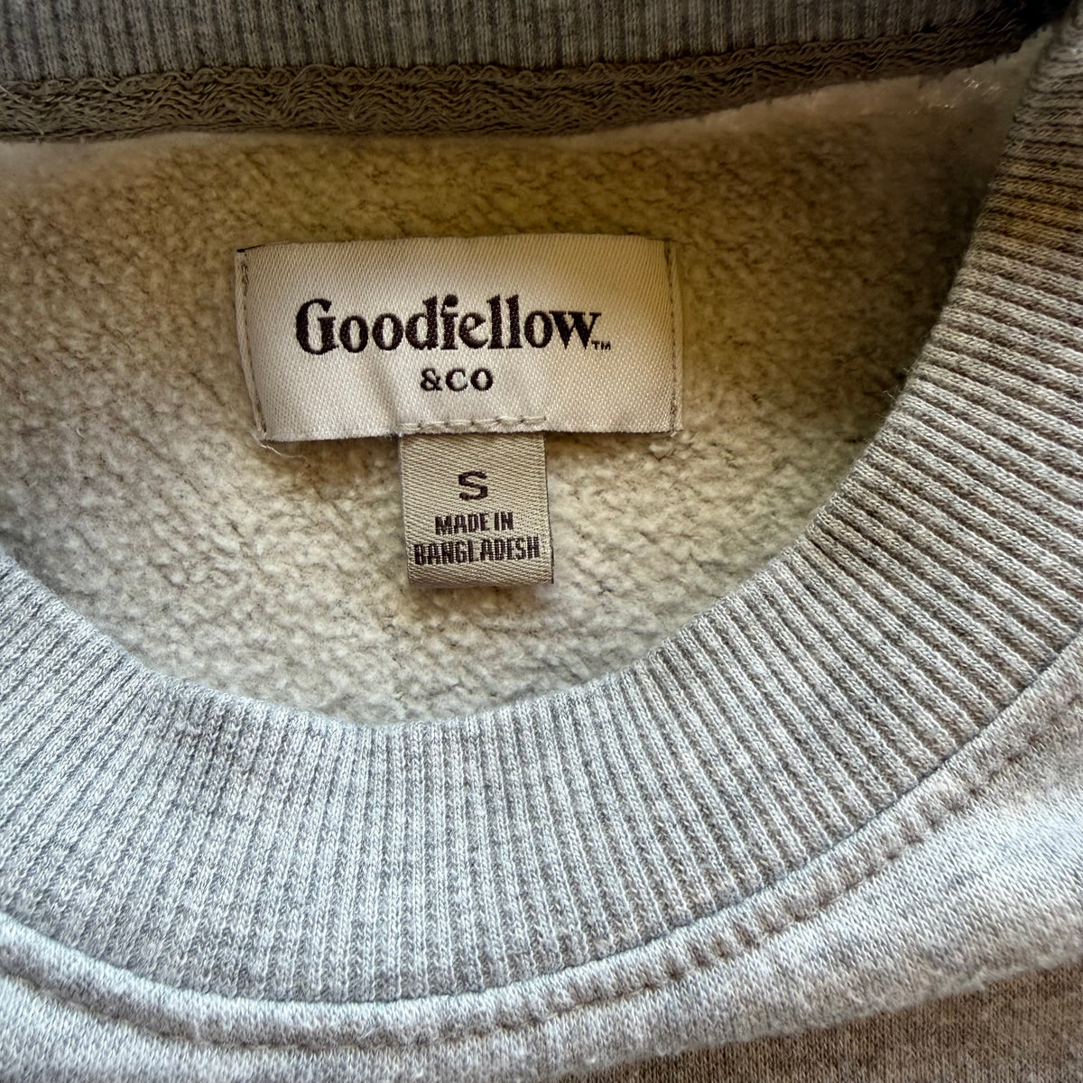 Grey sweatshirt with swan print
